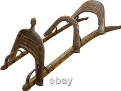 1800's Antique Camel Saddle From Pakistan RARE Metal & Wood