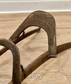 1800's Antique Camel Saddle From Pakistan RARE Metal & Wood