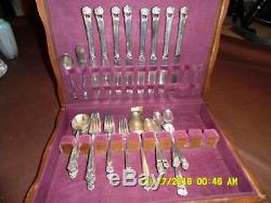 1847 Rogers Bros. Eternally Yours 47 Piece Set from 1941 in Original Wood Box