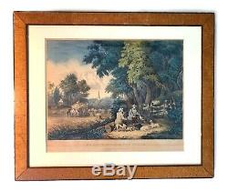 1857-72 Original Currier & Ives Lithograph Return from the Woods Hunting Palmer