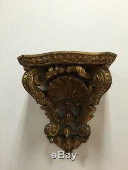 18TH. C. FRENCH LXV ANTIQUE LARGE CARVED GILT WALL BRACKET from Christies NY