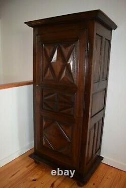 18th Century French Louis XIII Style Antique Bonnetiere (Armoire) from Normandy