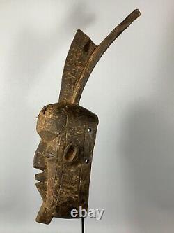 190307 Large Old Tribal Used African Mask from the Gurunsi Burkina Faso