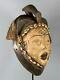 191028 Tribal Used Old African Female Mask From The Punu With Cap Gabon