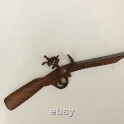 1945 Miniature Reproduction of 17th Century Puritan Rifle- Letter from Artisan
