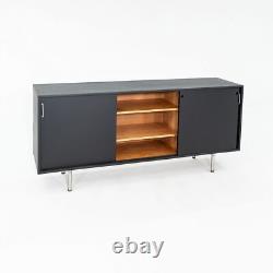 1958 Jens Risom Ebonized Oak Wood Credenza / Cabinet from the Seagram Building