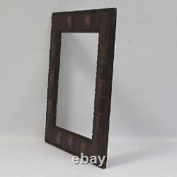 19th cent old wooden frame with scenes from the Bible dimensions 16.7 x 12.8 in