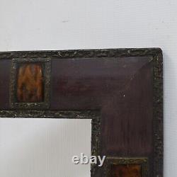 19th cent old wooden frame with scenes from the Bible dimensions 16.7 x 12.8 in