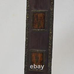 19th cent old wooden frame with scenes from the Bible dimensions 16.7 x 12.8 in