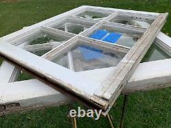 2 -24 x 20 Vintage Window sashes Top & Bottom old 6 pane From 1949 Arts & Craft