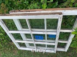 2 -28 x 25 Vintage Window sashes old 6 pane From 1946 Arts & Craft