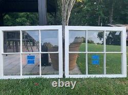 2 31 x 25 Vintage Window sashes old 6 pane From 1948 Arts & Craft