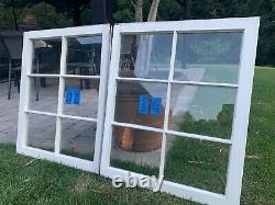 2 31 x 25 Vintage Window sashes old 6 pane From 1948 Arts & Craft