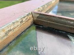 2 34 x 17 Vintage Basement Window Sashes 3 pane From 1940s Arts & Crafts