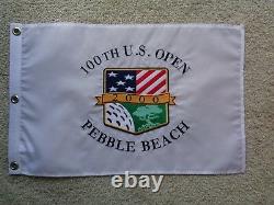 2000 U. S. Open flag embroidered from Pebble Beach, Tiger Woods 100th year, NEW
