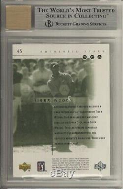 2001 Tiger Woods SP Authentic #45 /900 RC BGS 9 10 Auto & Centering. 5 from GEM