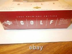 2001 UPPER DECK GOLF FACTORY SEALED BOX FROM SEALED CASE TIGER WOODS RC Ret. Red