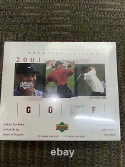 2001 Upper Deck Golf Box Factory Sealed From Case Tiger Woods Rookie Year