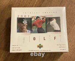 2001 Upper Deck Red Golf Box from Sealed Case Look for Tiger Woods Rookie Card