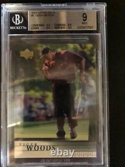 2001 Upper Deck Tiger Woods Rookie #1 BGS 9. GOAT. Iconic RC. 5 away from 9.5