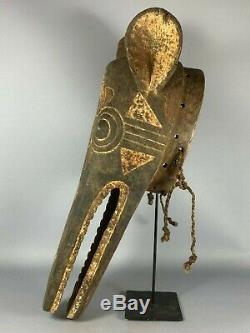 200629 Large Old Tribal Used African Mask from the Gurunsi Burkina Faso