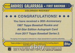 2017 Topps 87 Topps Autographs Magic Wood Baseball Cards Pick From List /10