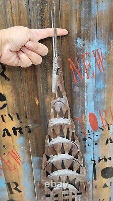 20Wx 485H CHRYSLER BUILDING FROM THE EUROPEAN FINERY REAL WOOD of CANVAS