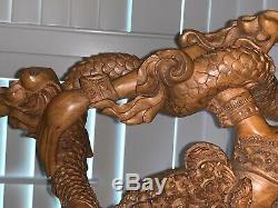 24 Sita Sculpture carved in on piece of Teak Wood from the Indonesian History