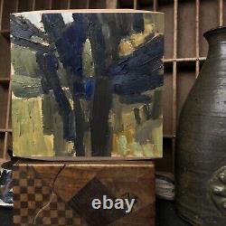 2x6 Landscape No. 408 Oil Painting on Wood Direct From Folk Artist Rob Vetter