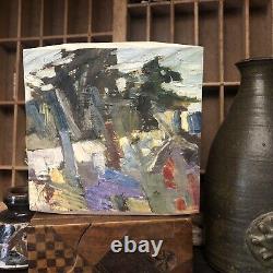 2x6 Landscape No. 413 Oil Painting on Wood Direct From Folk Artist Rob Vetter