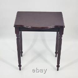 3 Traditional Mahogany Nesting Tables From Bombay Company 22 x 15 x 20 Tall