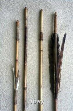 4 Antique Igorot Hunting Spears WWII bring back from Philippines See Desc