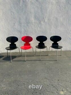 4 Three Legged Ant Chairs by Arne Jacobsen from Fritz Hansen