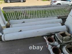 4 Vintage/Antique 83 Round Wood Load Bearing Structural Porch Columns from 1912