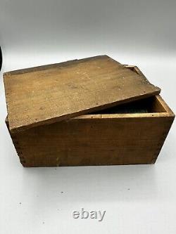 7 Packages Of Indian Physic Holistic Medicine from early 1900's With Wood Box