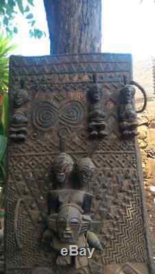 75 years old Songye Hut door Statue from Congo Garanteed authentic #175