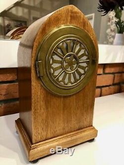 A Beautiful Large Antique Mantel Shelf Bracket Clock From Around 1940