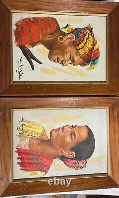 A Pair of Pedro Amorsolo Paintings from 1963 Mora And Moro