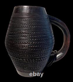 A Very Fine Antique Genuine Kuba Palmwine Cup From Congo (Africa)