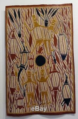 Aboriginal Bark Painting by Tommy Gondorra Steele from Australia