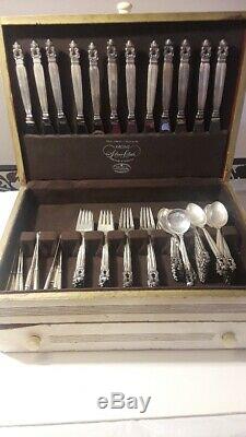 Acorn by Georg Jensen Sterling Silver Service for 12 from 1915 Original Wood Box