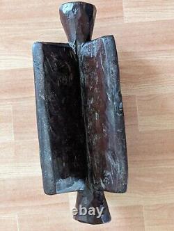 Africa Ethiopia Headrest Hand Carved From A Single Wood Beautiful Glossy Patina