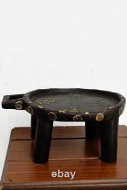 African Antique Gurage Wooden Coffee Tray From Ethiopia