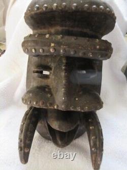 African Bete Tribe Warrior Mask from the Ivory Coast, 20th Century West Africa