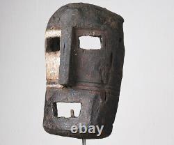 African Congo Tribal wooden mask from KUMU tribe primitive art DRC Zaire 3880