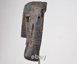 African Congo Tribal wooden mask from KUMU tribe primitive art DRC Zaire 3880
