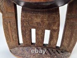 African Ethiopian Kambatta Tribal Wooden Headrest From Ethiopia
