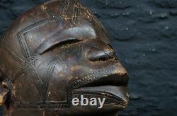 African Makonde Tribe Carved Head from Tanzania Tribal Wooden Mask