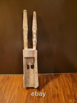 African Mask Dogon Tribe Antelope from Mali Wood