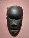 African Salampasu Mask With Jagged Teeth Authentic Carved Wood Art From Congo